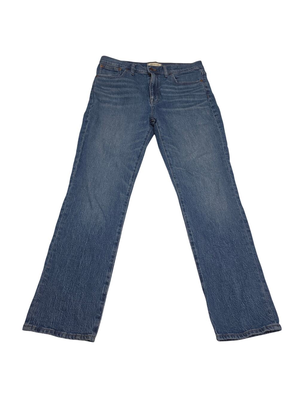 Madewell High-Rise Slim Boyjean Jeans Women’s 29 Light Wash Straight Leg Denim